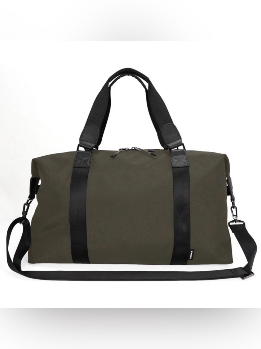Bonobos Ballistic Nylon Duffle Bag In Oliveleather Accentsadjustable Strapnwt